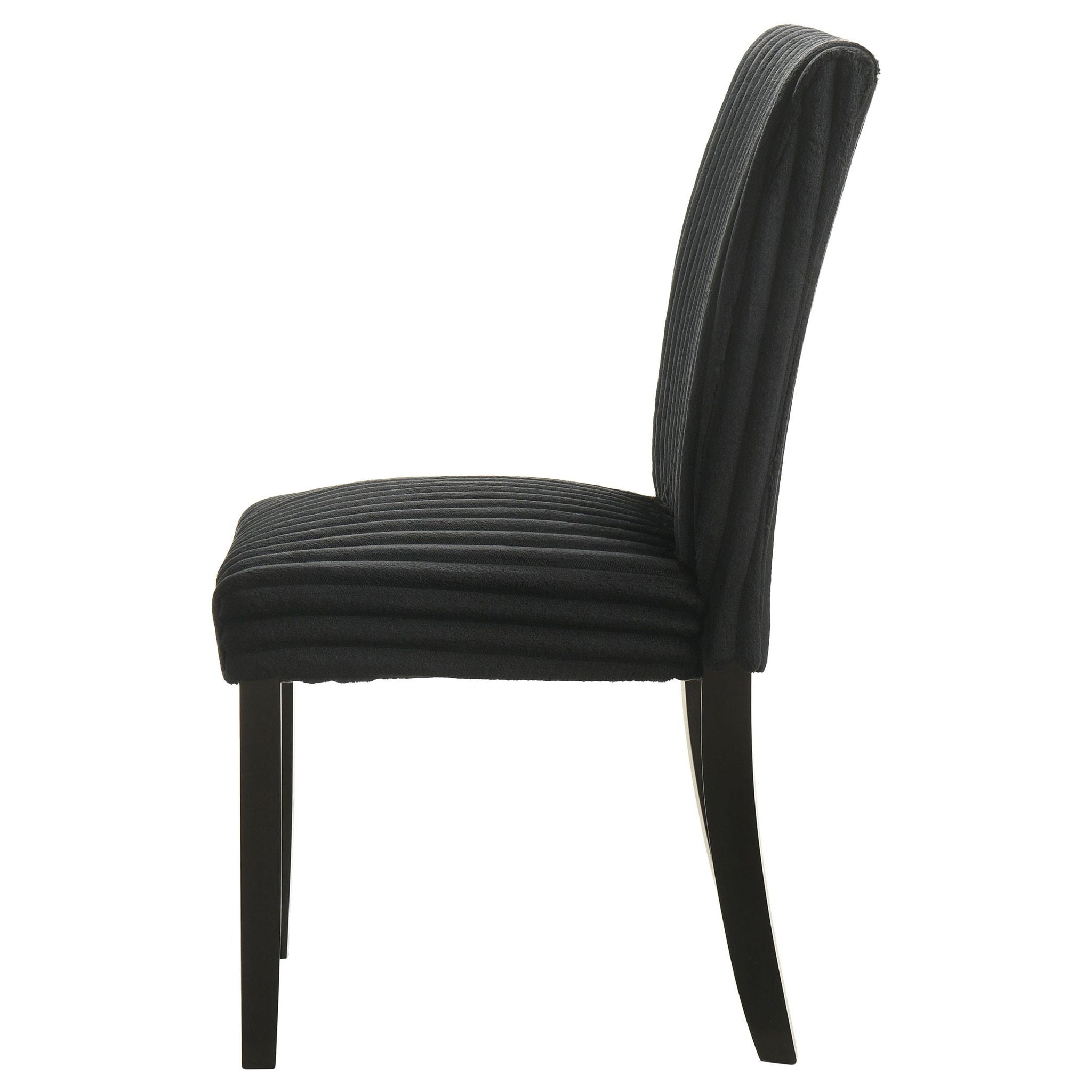 Dermott Upholstered Parson Dining Side Chair Black (Set of 2)