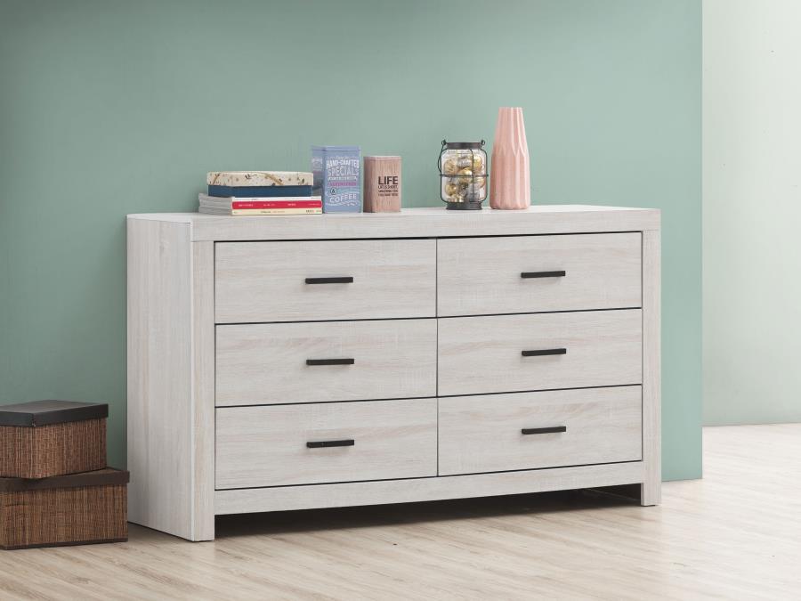 Coaster Fine Furniture Brantford - 6-Drawer Dresser | Meri Furniture