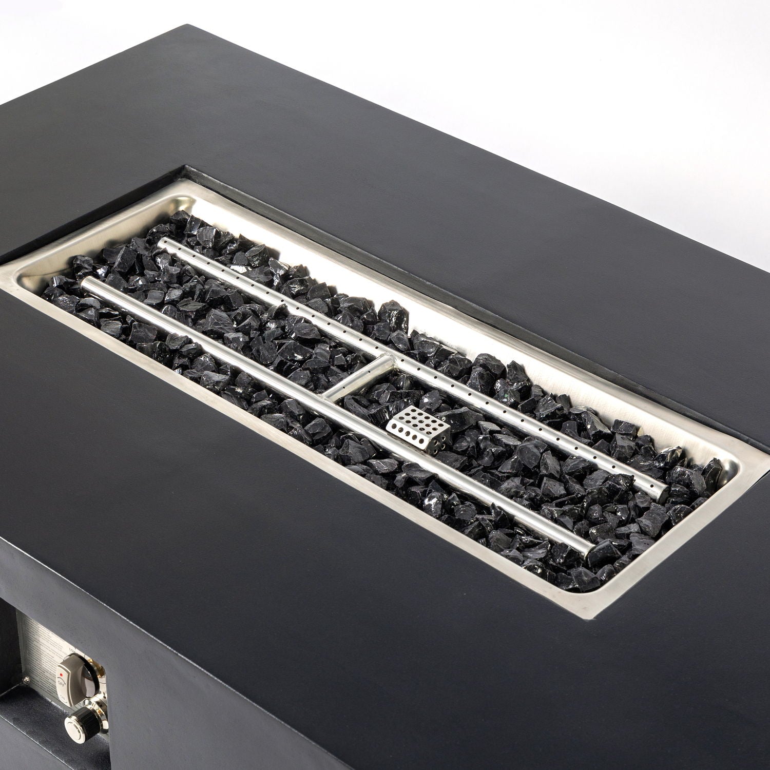 Propane / Natural Gas Fire Pit Table, 50,000 BTU - Charcoal