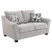 Coaster Fine Furniture Tomkins - Boucle Upholstered Loveseat - Light Gray | Meri Furniture