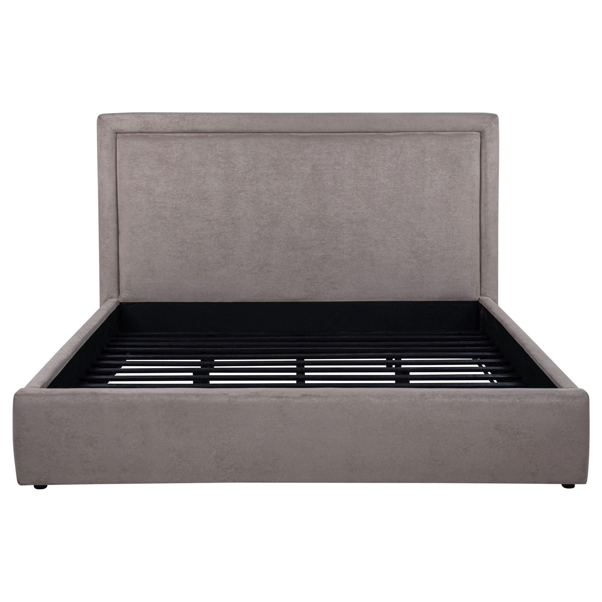 Lawson 54-inch Upholstered Eastern King Platform Bed Mushroom