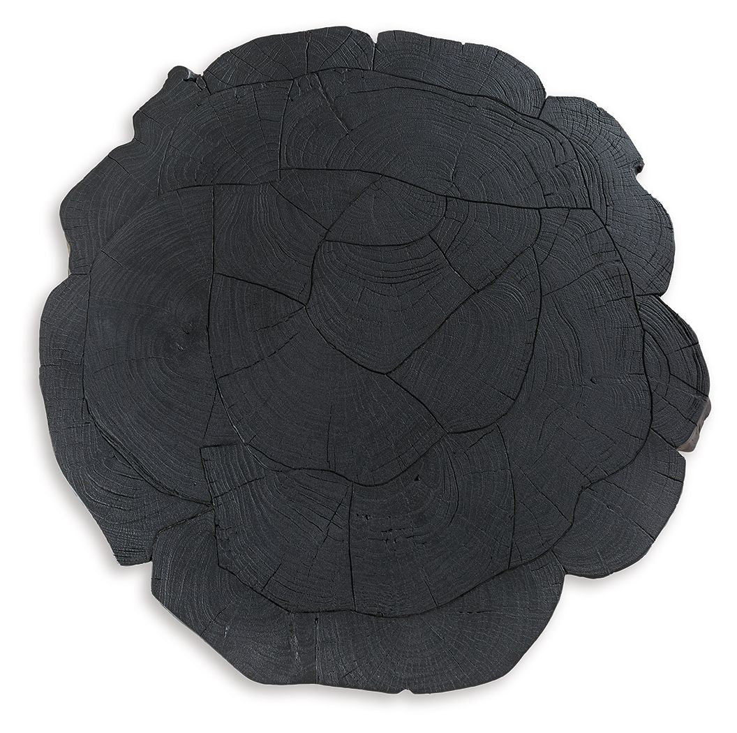 Signature Design by Ashley® Wimbell - Black - Round Cocktail Table | Meri Furniture