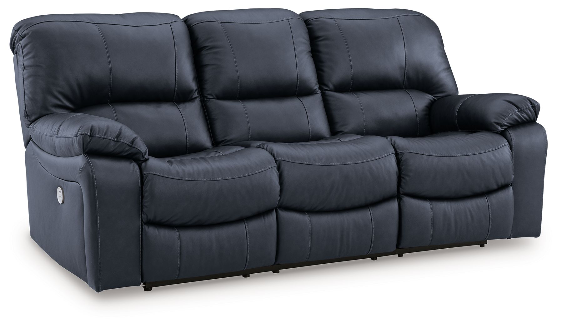 Signature Design by Ashley® Leesworth - Ocean - 3 Pc. - Power Reclining Sofa, Power Reclining Loveseat, Power Rocker Recliner | Meri Furniture