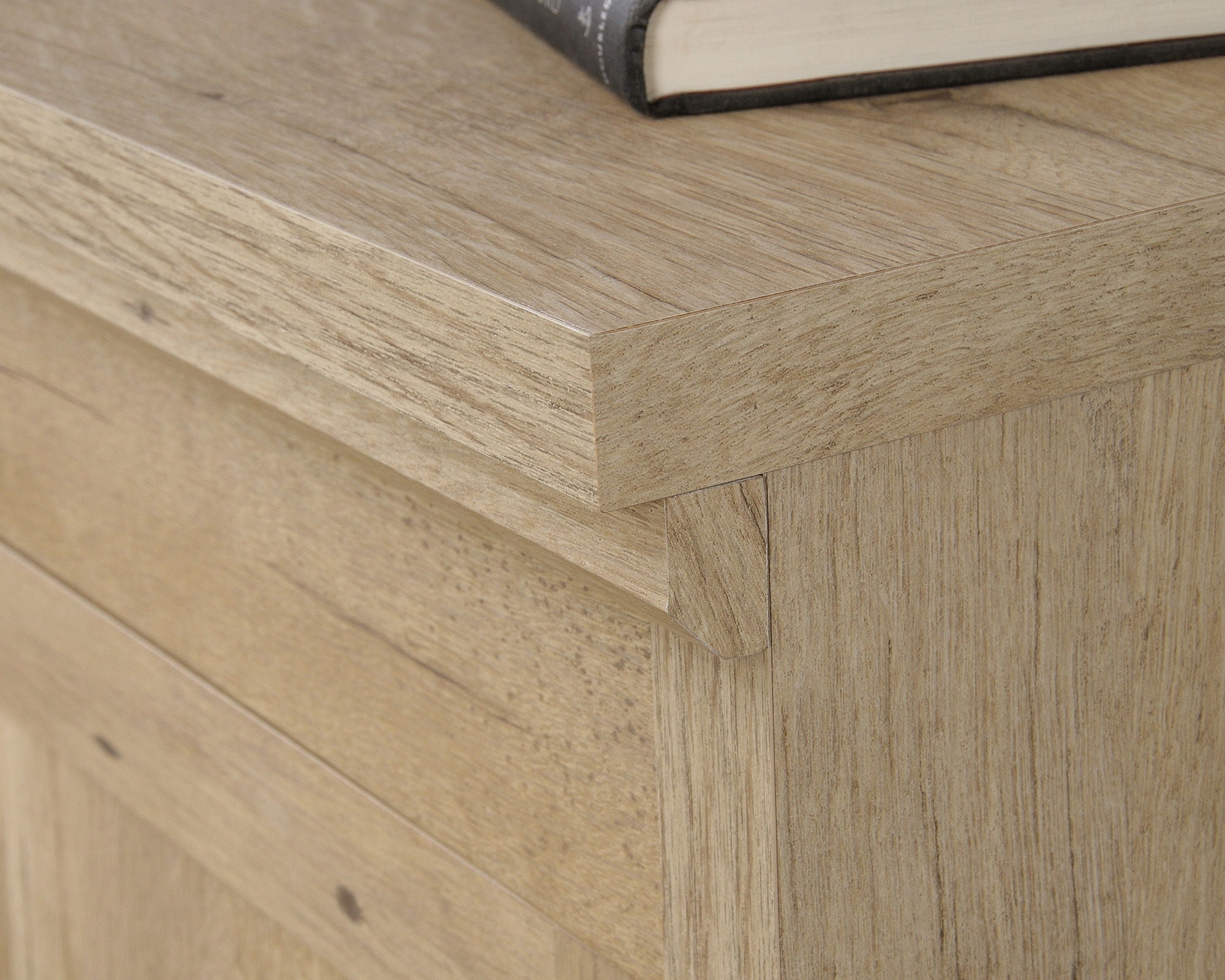 2-Door Library Cabinet with Prime Oak Finish