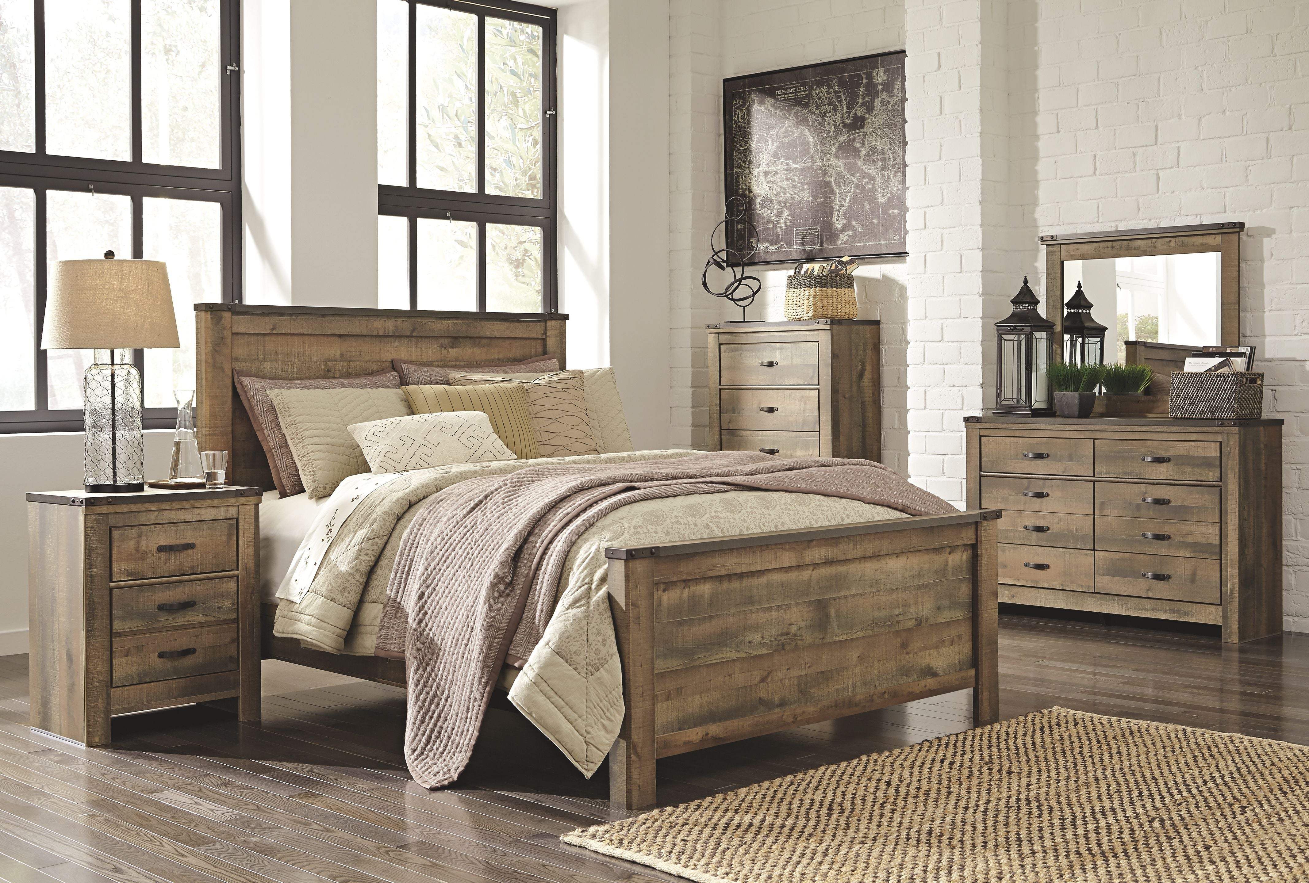 Signature Design by Ashley® Trinell - Panel Bed | Meri Furniture