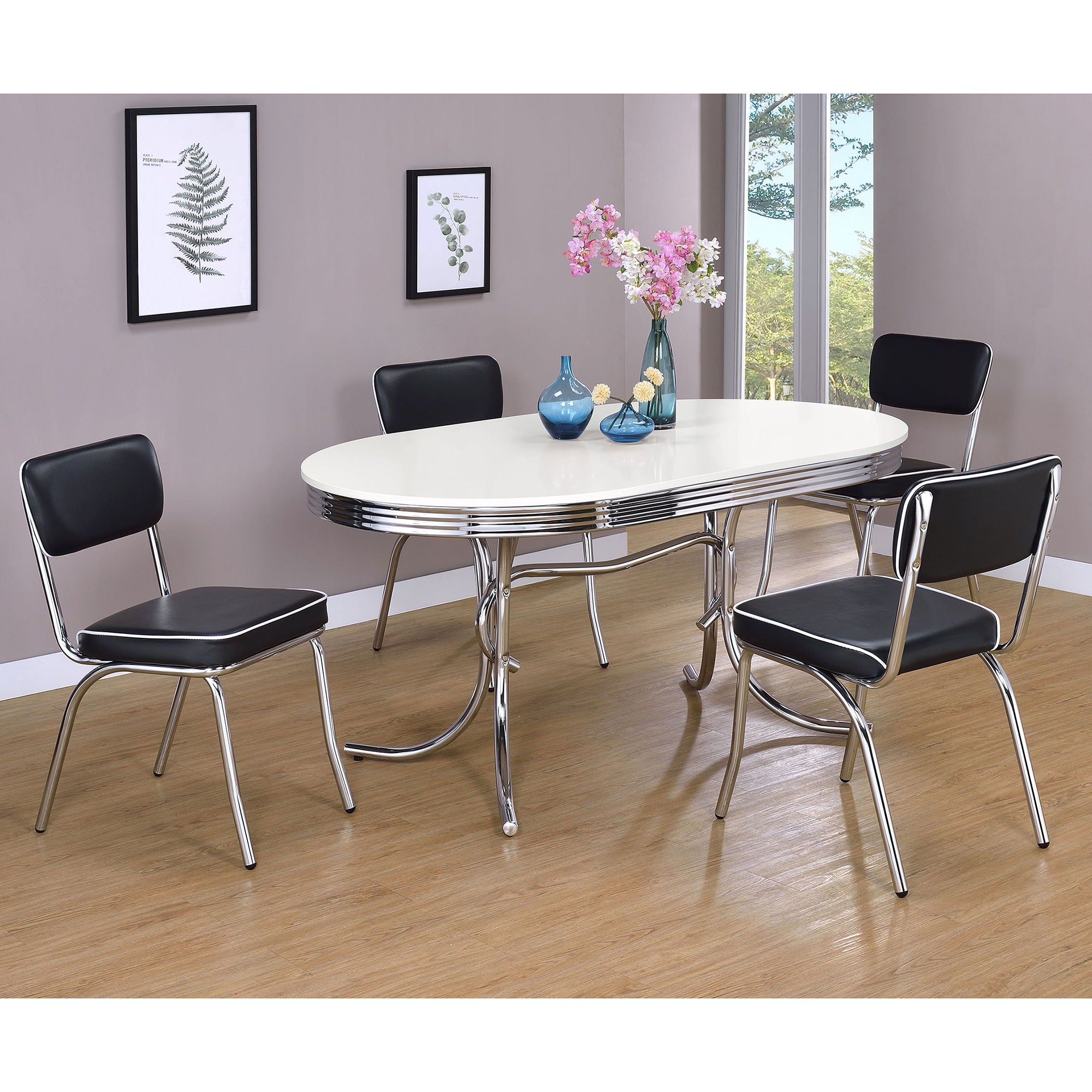Midge - Oval Dining Table Set