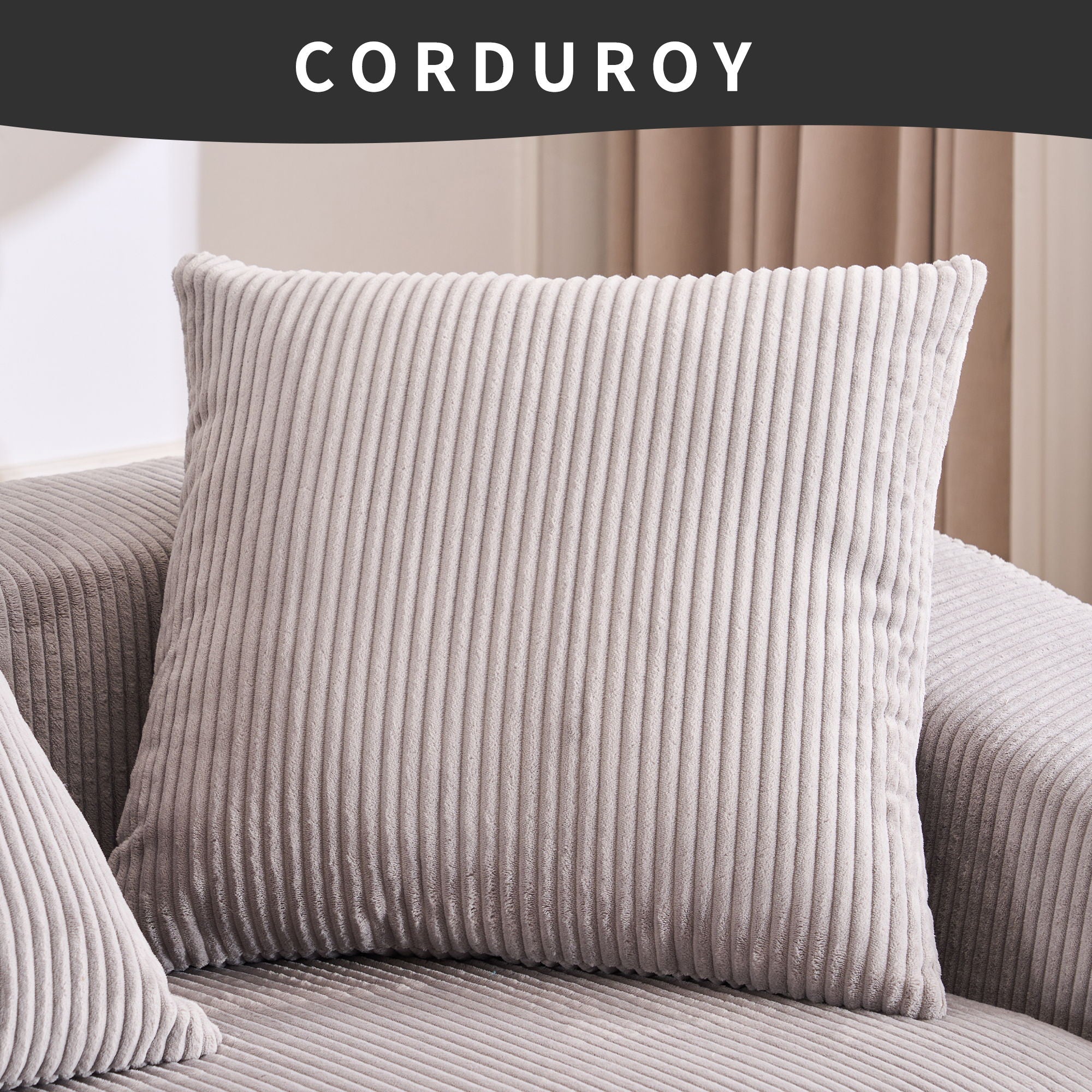 Combined 3 Seater Sofa With 4 Pillows