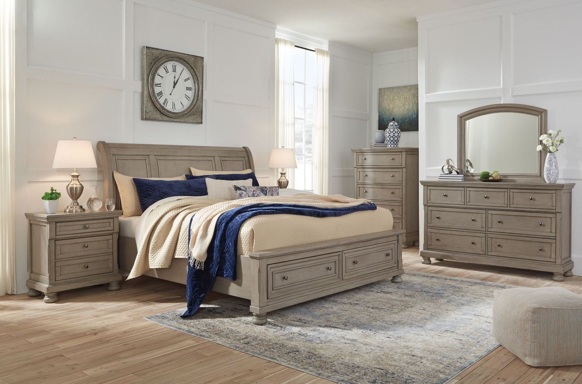 Signature Design by Ashley® Lettner - Sleigh Bed | Meri Furniture
