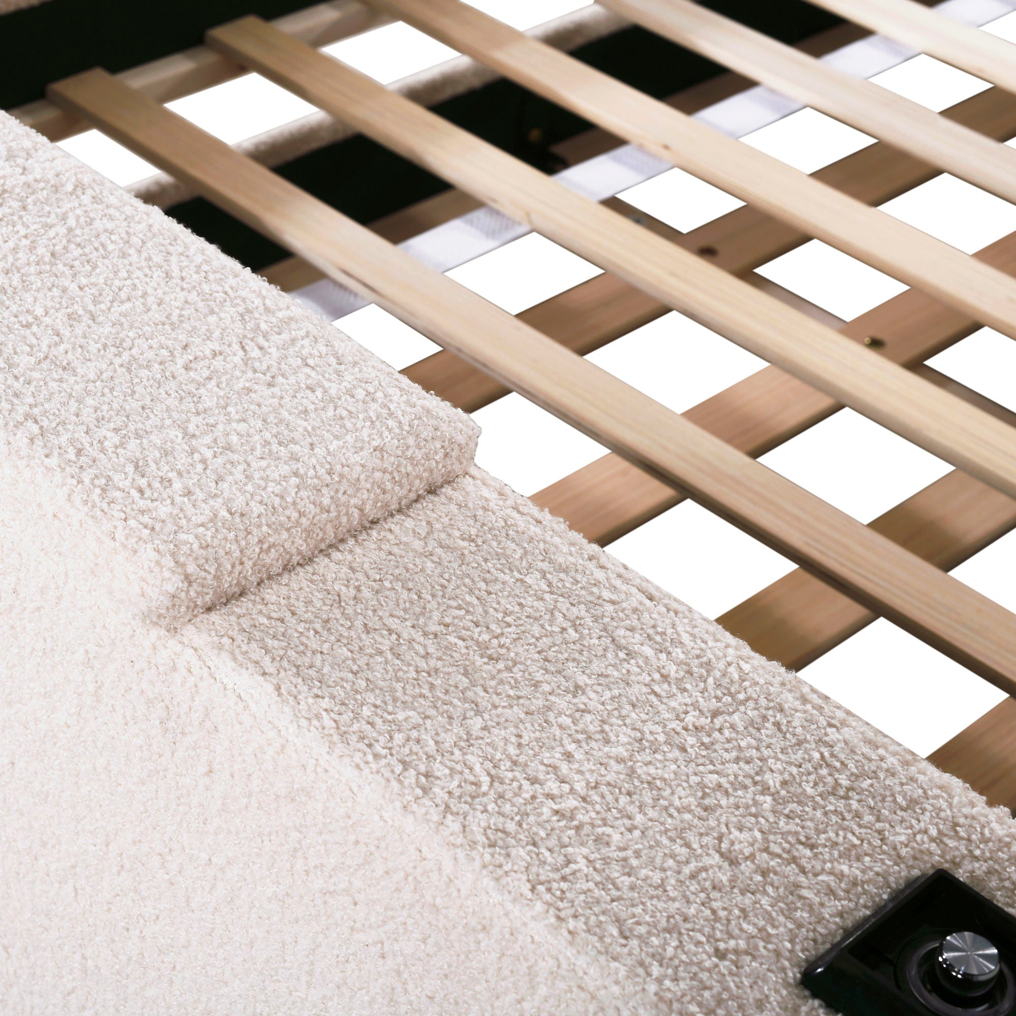 Upholstered Daybed With Storage Armrests, Trundle And Latest Integrated Bluetooth Audio System