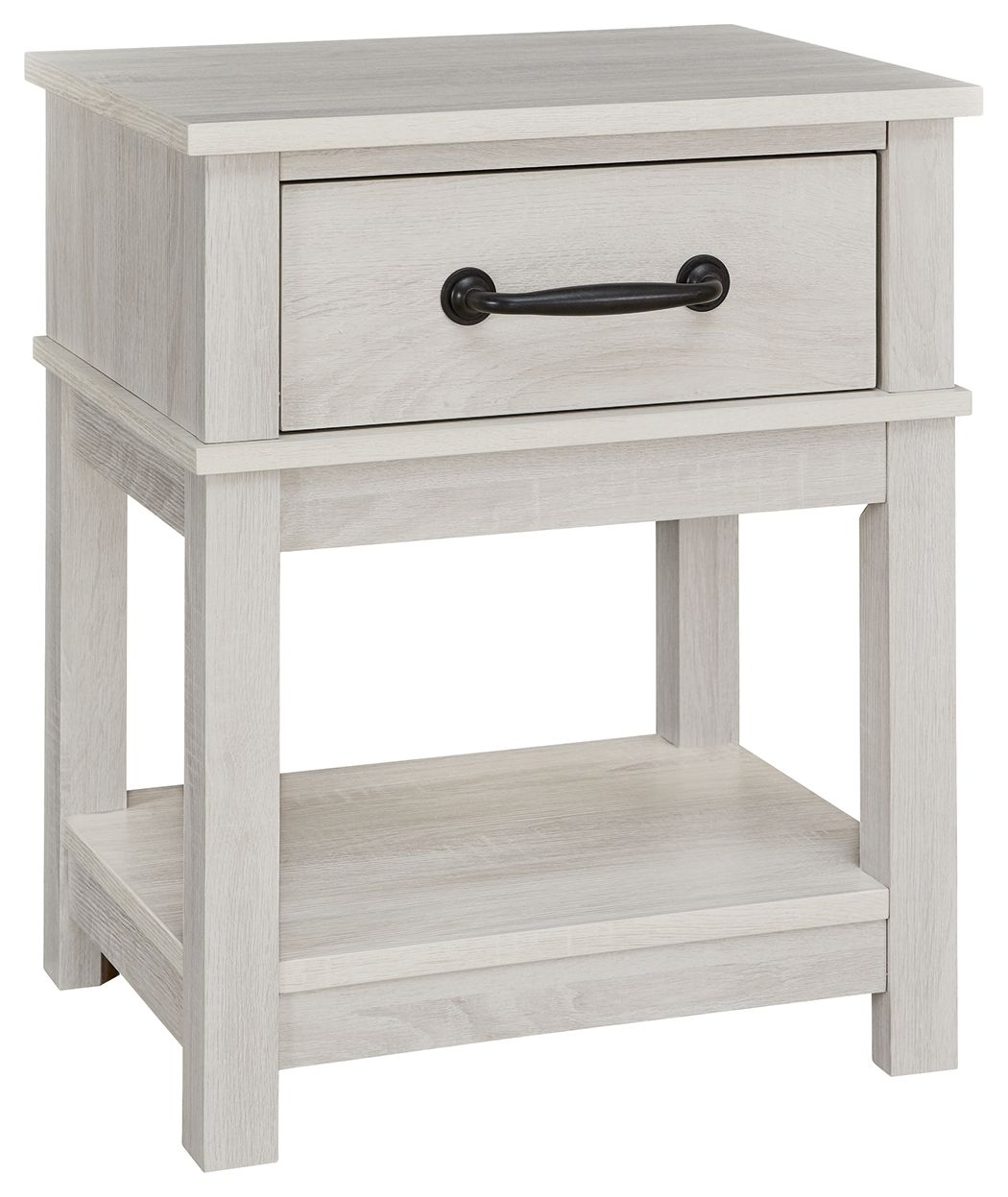 Signature Design by Ashley® Dorrinson - White - One Drawer Night Stand | Meri Furniture