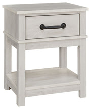 Signature Design by Ashley® Dorrinson - White - One Drawer Night Stand | Meri Furniture