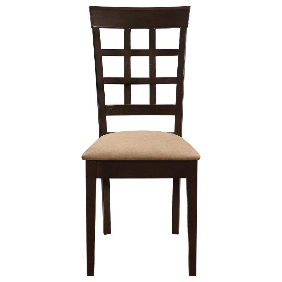 Coaster Fine Furniture Gabriel - Lattice Back Side Chairs (Set of 2) - Cappuccino | Meri Furniture
