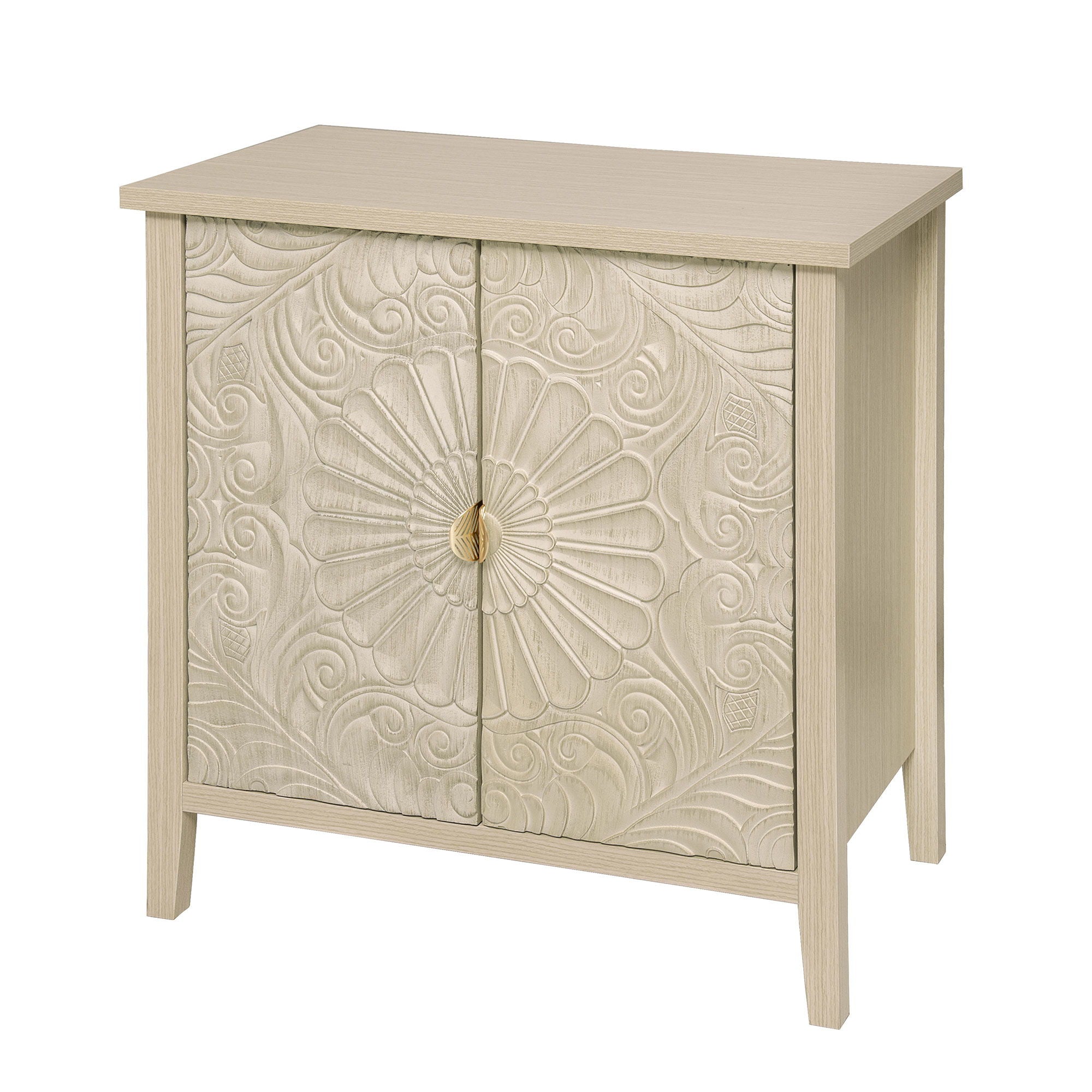 2 Door Cabinet, American Furniture, Suitable For Bedroom, Living Room, Study - Natural