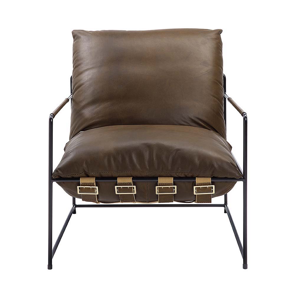 ACME Oralia - Accent Chair - Saturn Top Grain Leather | Meri Furniture