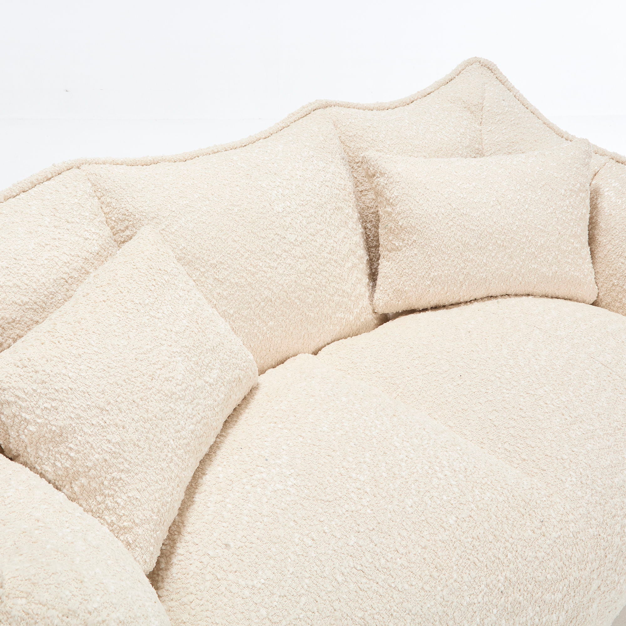 Comfortable Dual Beanbag Chair With High Resilience Foam Core For 2 People