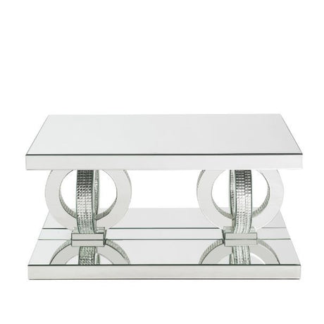 Ornat - Coffee Table - Mirrored & Faux Diamonds