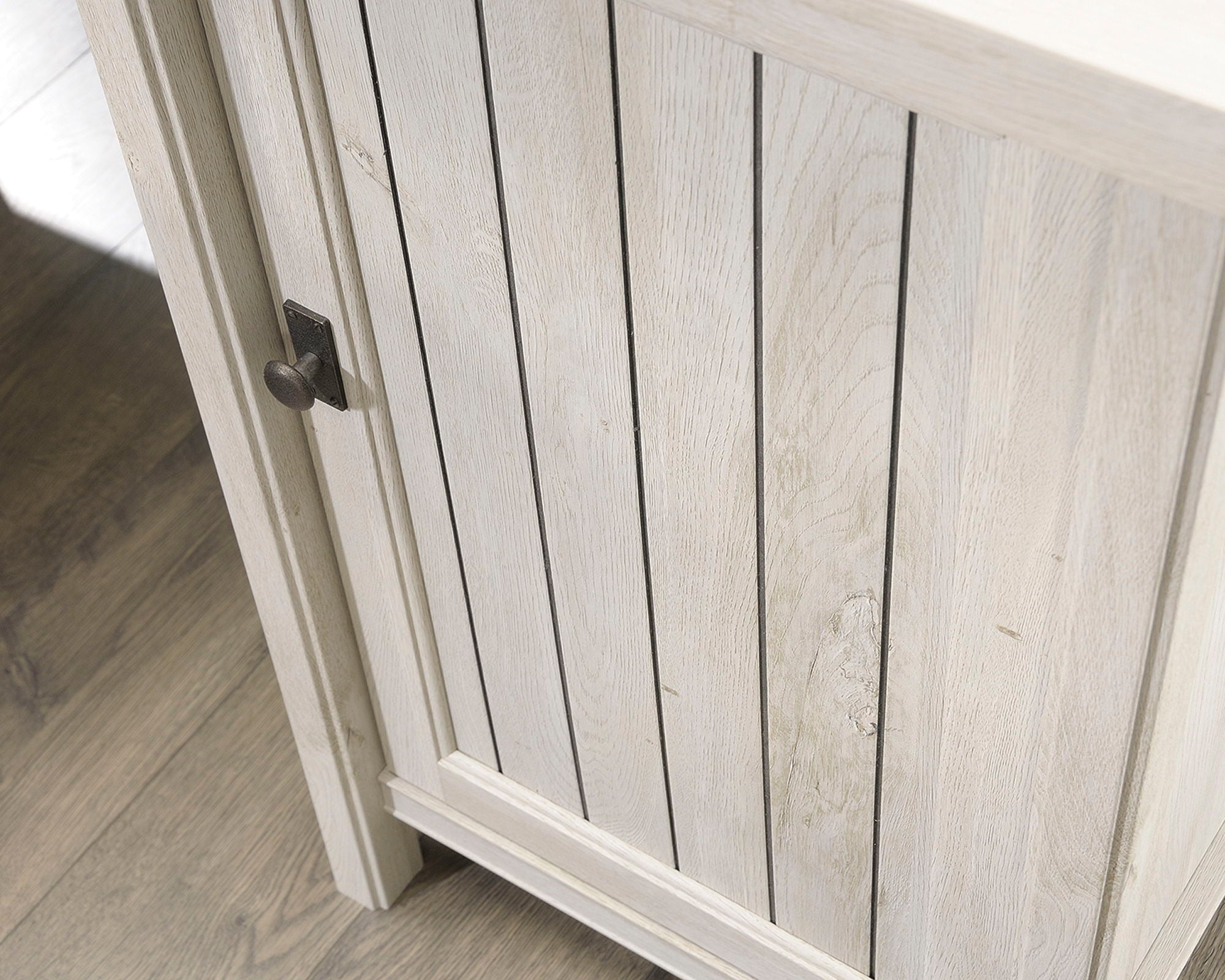 L-Shaped Desk in Chalked Chestnut