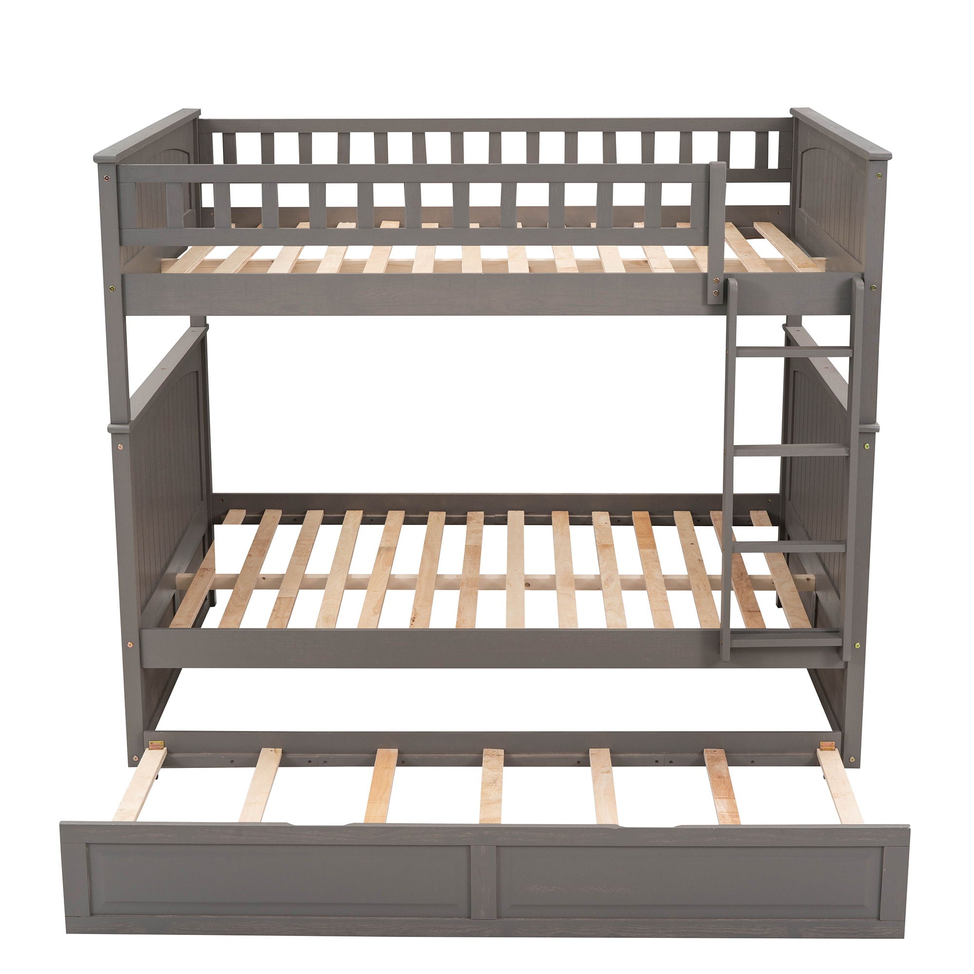 Bunk Bed With Twin Size Trundle, Guardrails