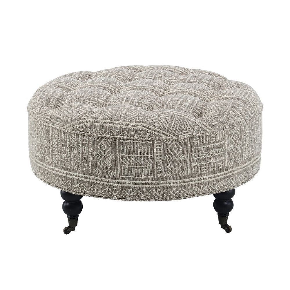ACME Upendo - Ottoman With Caster - Beige | Meri Furniture