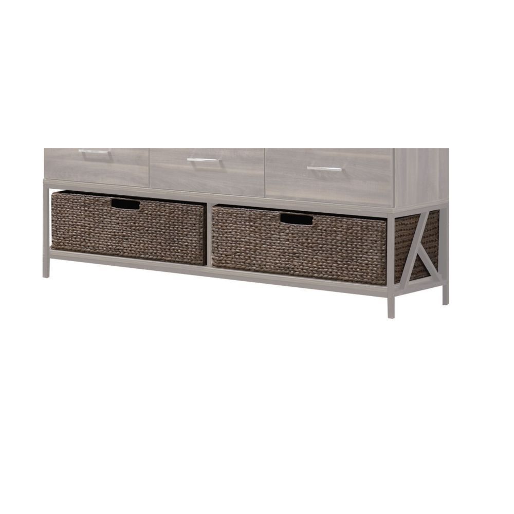 ACME Adrianna - Dresser (2 Piece) - Walnut | Meri Furniture