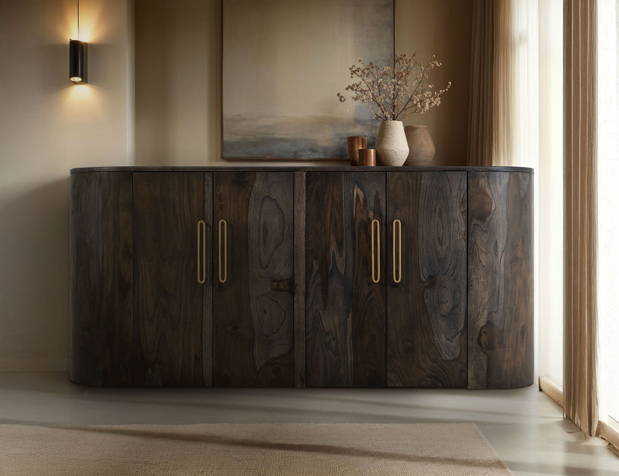 Balam - 4 Doors Console - Oil Black