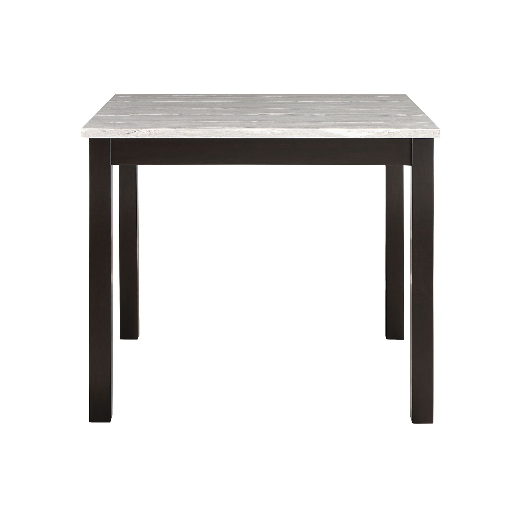 Leon - Bar Table And 4 Bar Stools - Espresso / White