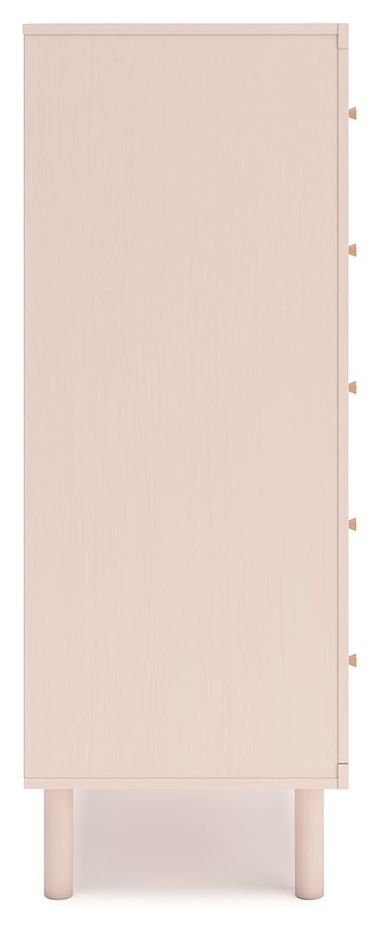 Wistenpine - Five Drawer Chest - Blush