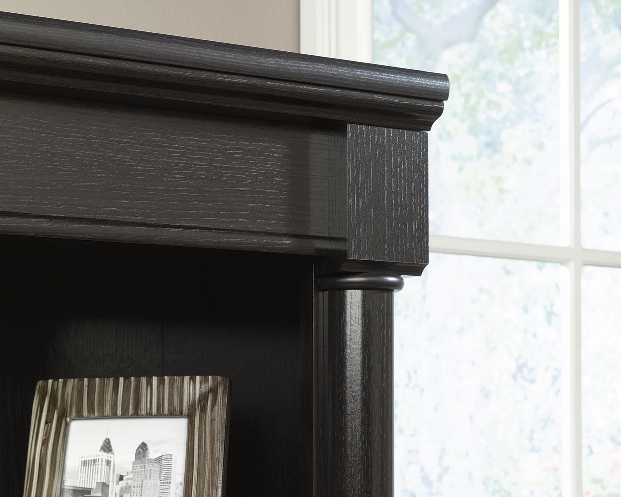 Palladia Bookcase Library With Doors in Wind Oak