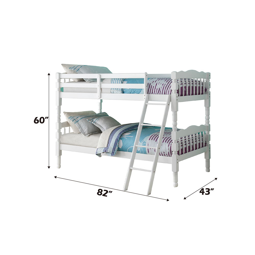 Homestead - Bunk Twin Over Twin Bed - White
