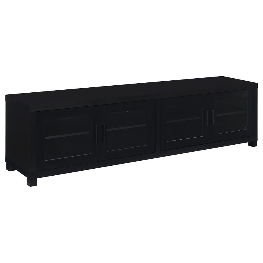 Coaster Fine Furniture Jupiter - 4 Door Engineered Wood TV Stand - Black | Meri Furniture