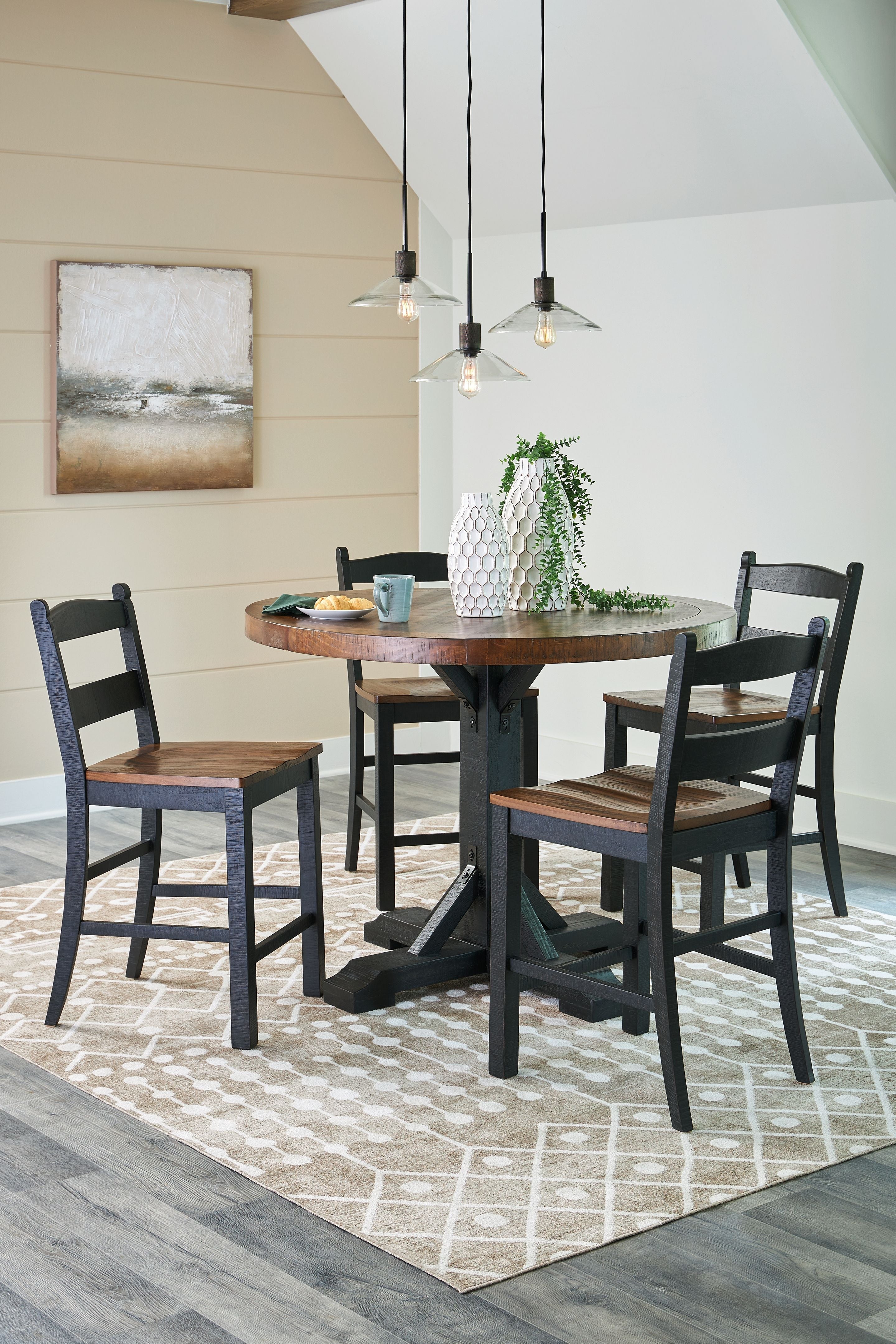 Signature Design by Ashley® Valebeck - Counter Height Dining Room Set | Meri Furniture