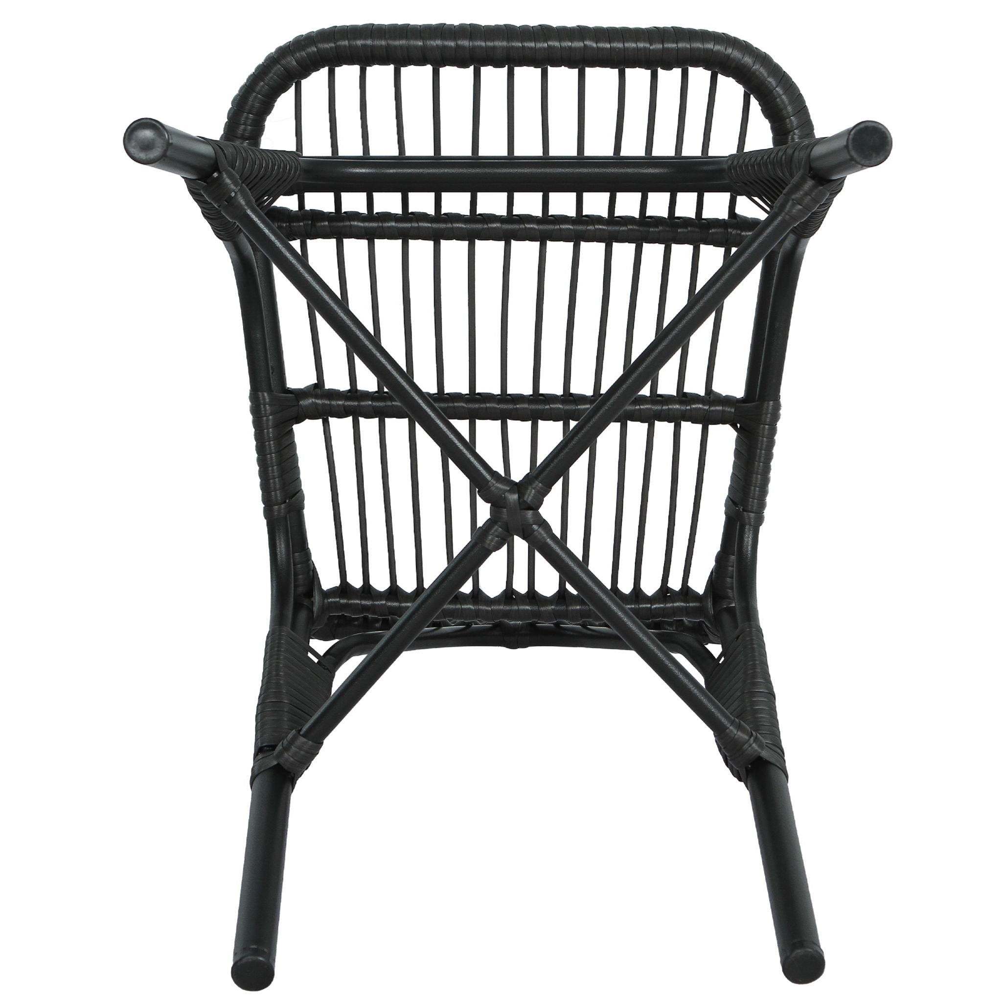 Outdoor Wicker Patio Dining Chairs Set With Durable Frame And Rattan Weave