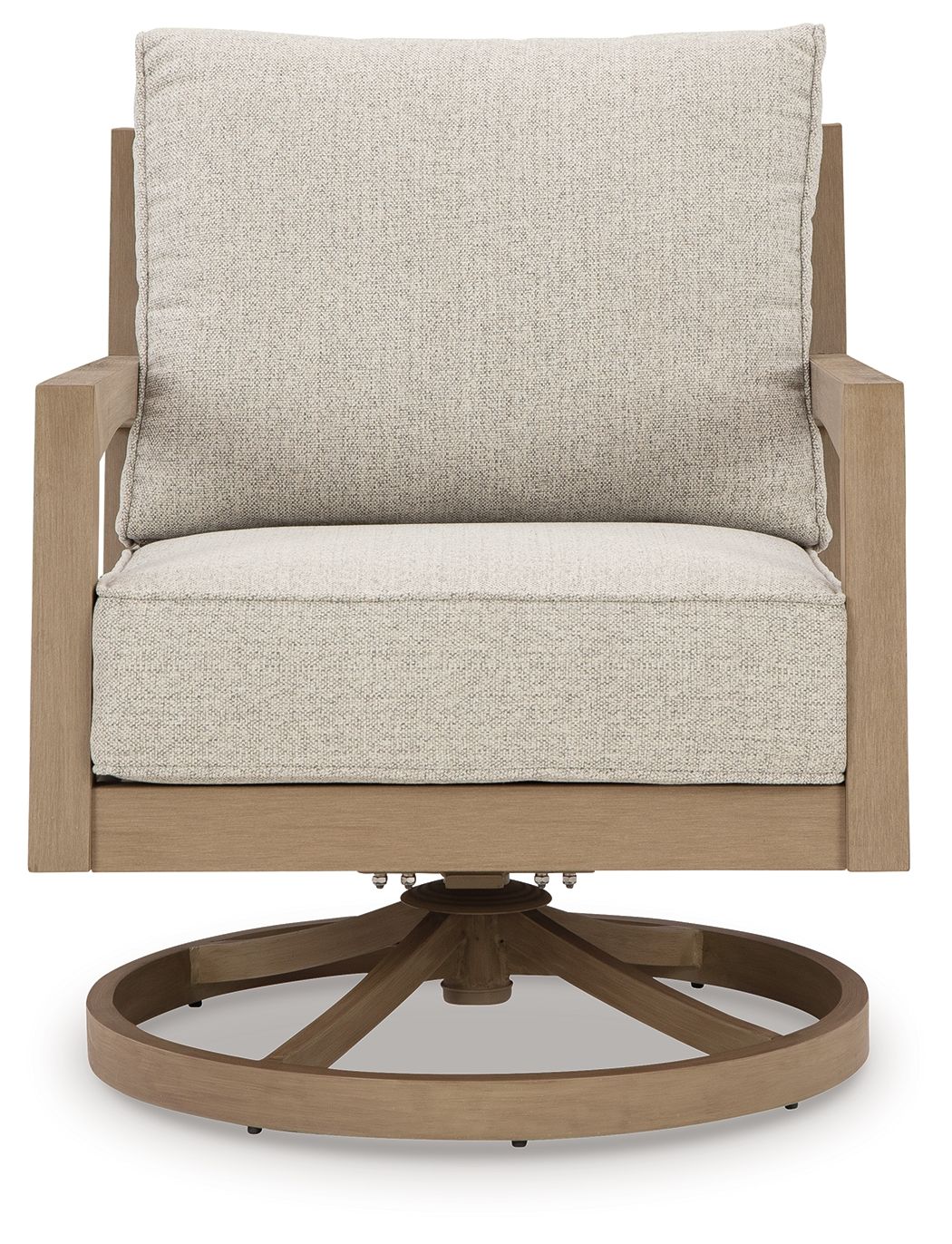 Signature Design by Ashley® Hallow Creek - Driftwood - Swivel Lounge With Cushion | Meri Furniture
