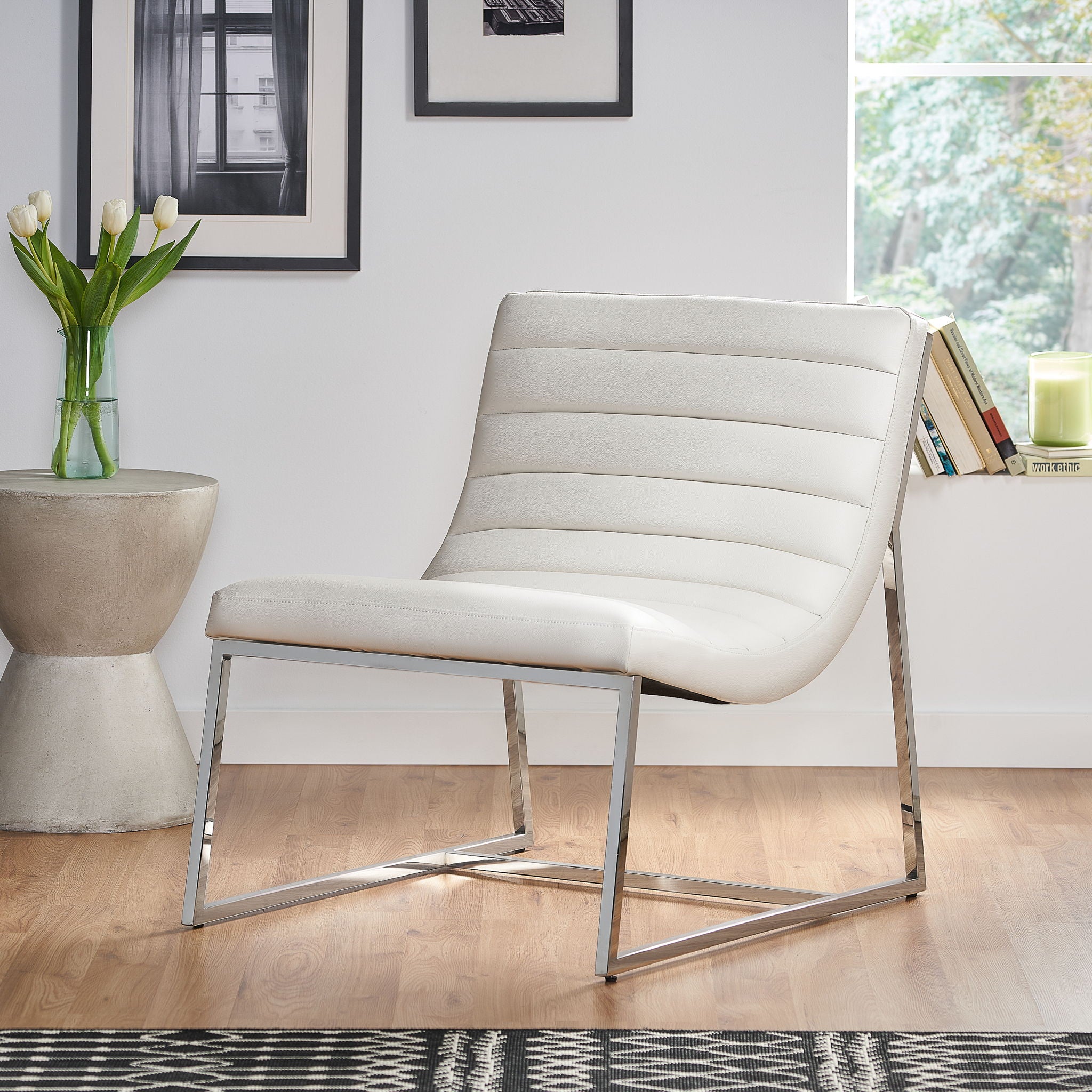 Wilmouth - Roll Occasional Chair - White