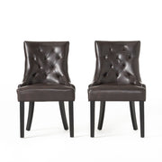 Contemporary Cheney Dining Chair Set With Tufted Design