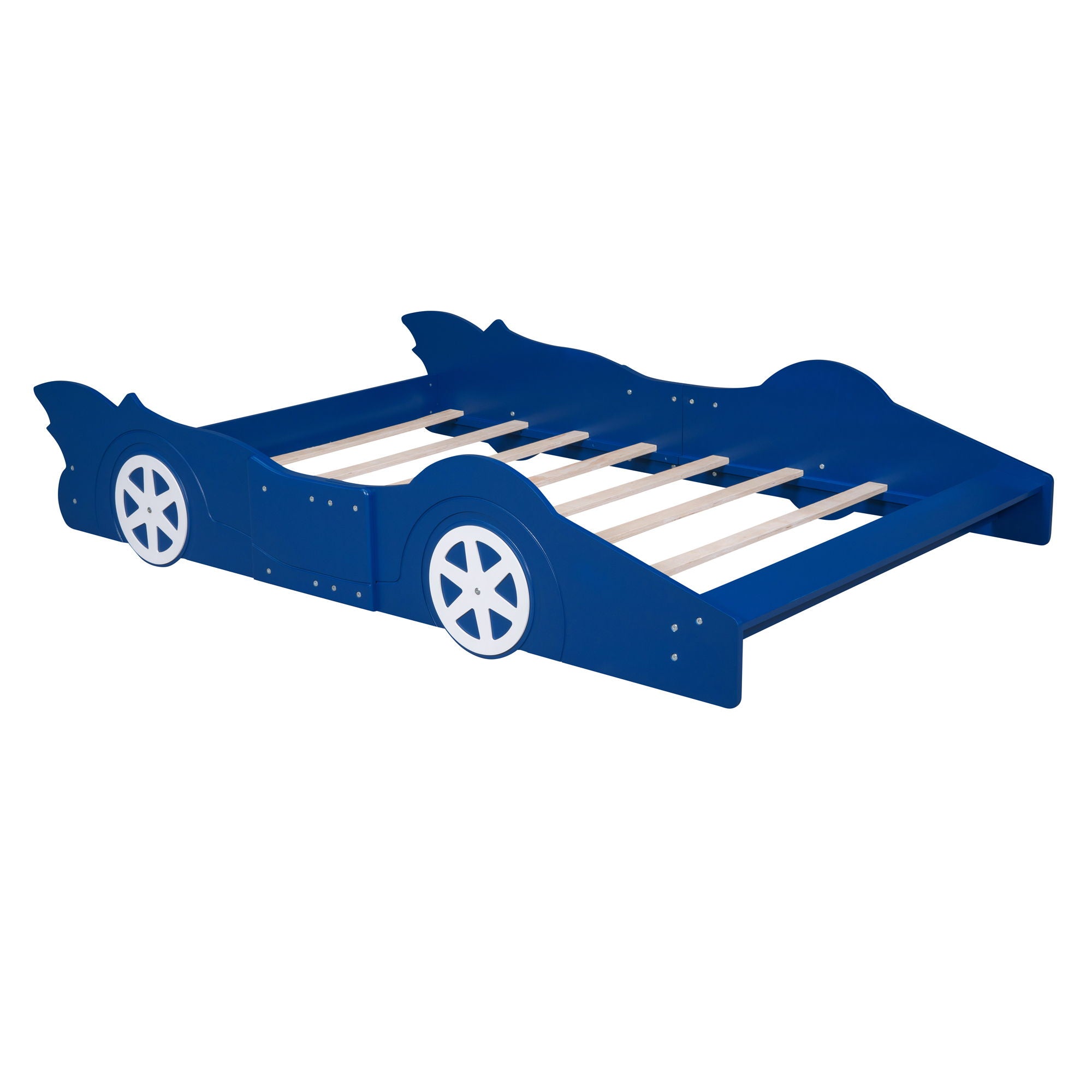 Race Car Shaped Platform Bed & Wheels