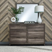 Liberty Furniture Tanners Creek - Dresser & Mirror - Dark Gray | Meri Furniture