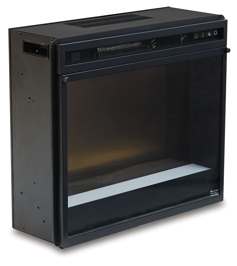 Ashley Furniture Entertainment - Black - Fireplace Insert Glass/Stone | Meri Furniture