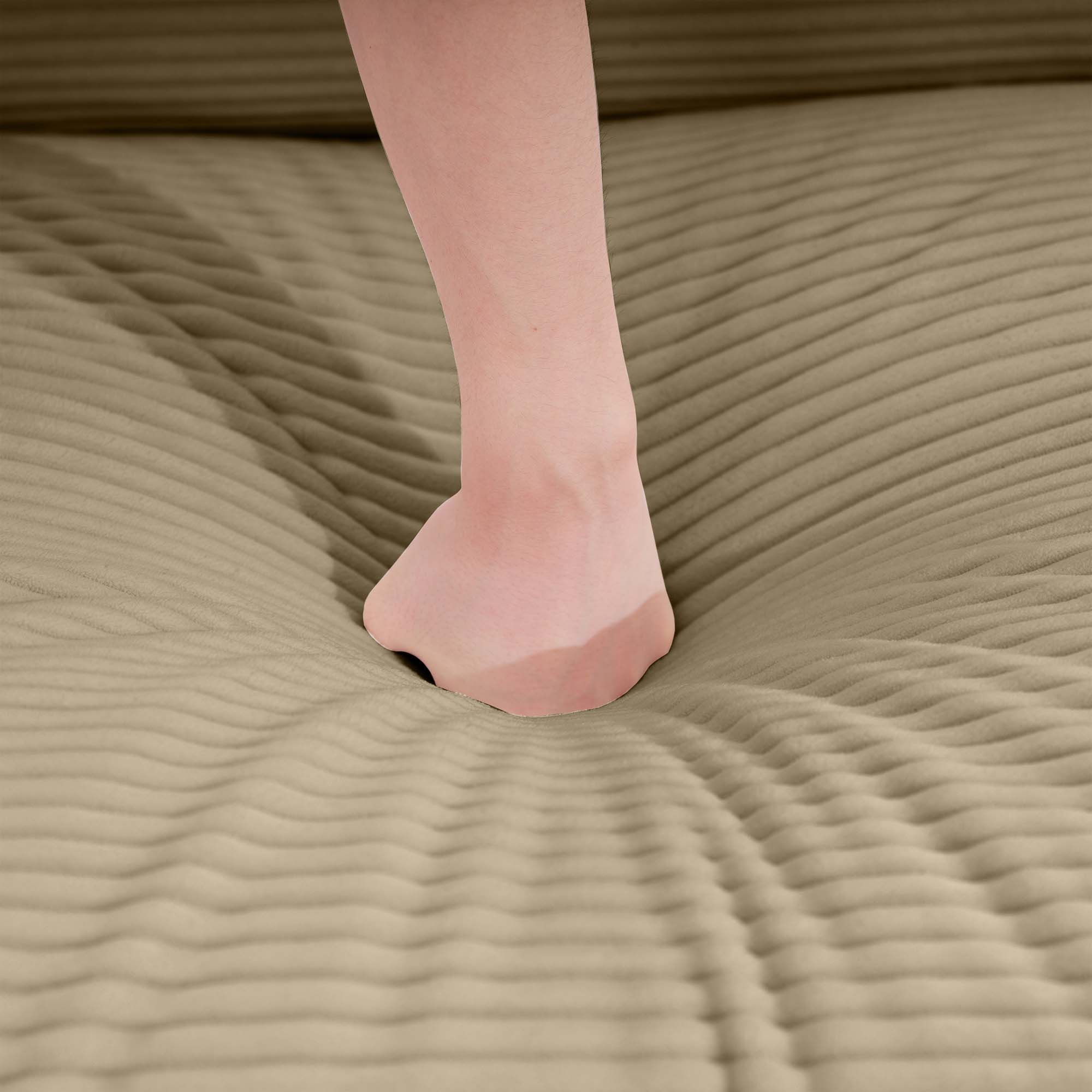 Modern 2 Seater With 4 Pillows, Upholstered Deep Seating Loveseat