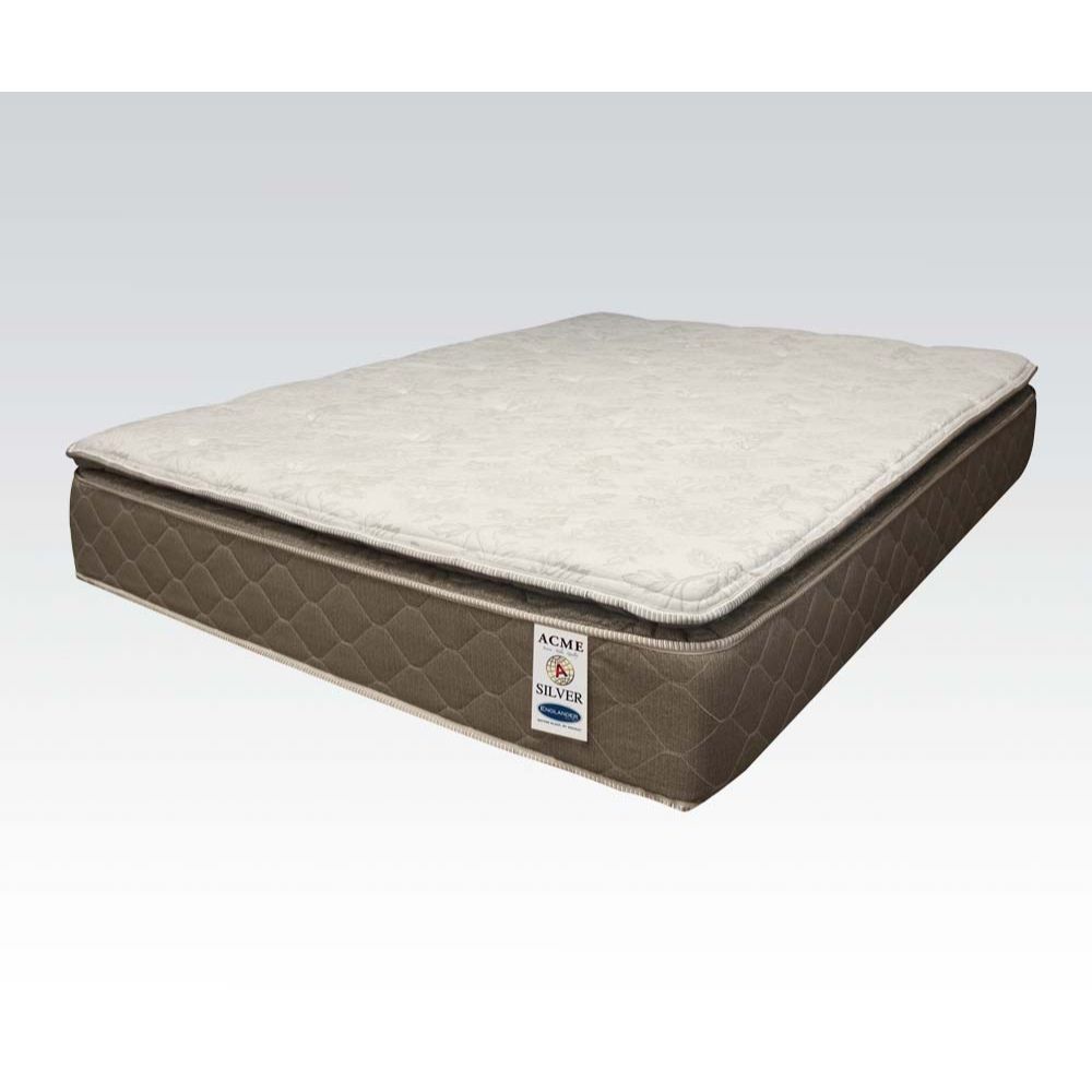 ACME Englander - Silver Twin Mattress - 12" Pillow Top | Meri Furniture