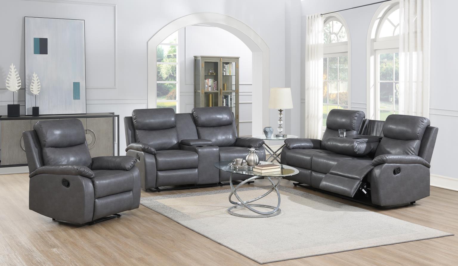 U185 - Motion Loveseat - Gray