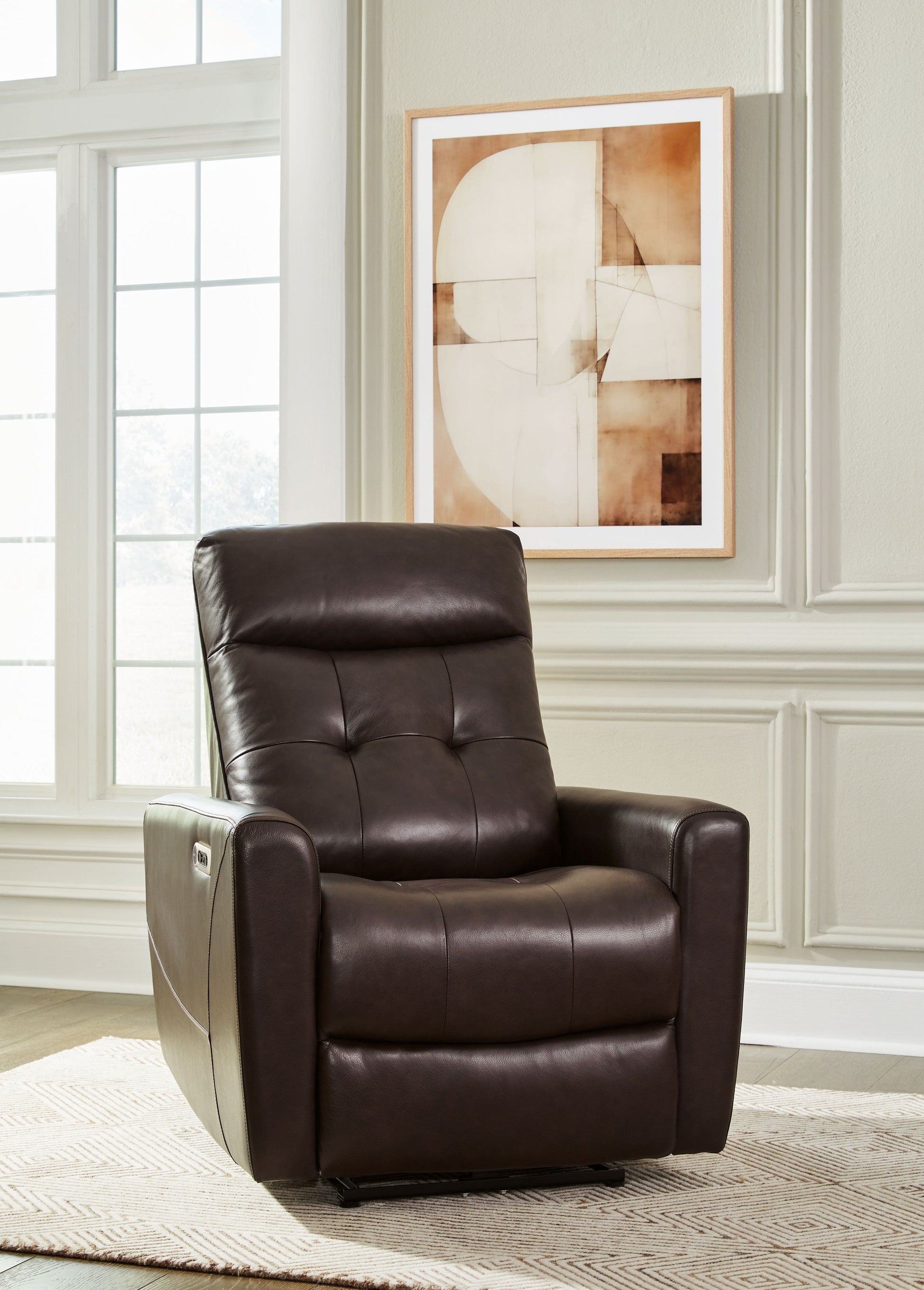 Signature Design by Ashley® Pisgham - Power Recliner With Adj Headrest | Meri Furniture