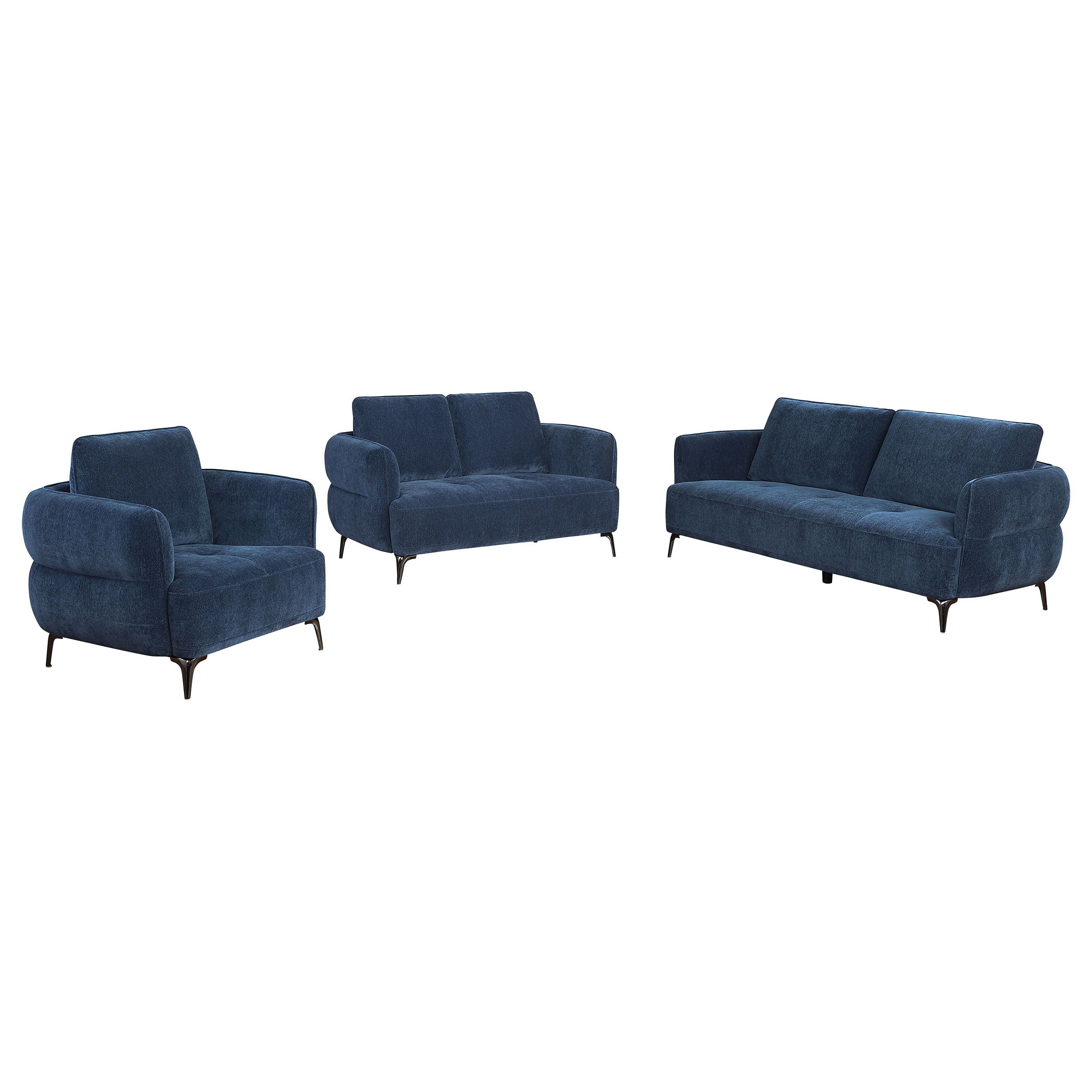 Coaster Fine Furniture Lively - Chenille Upholstered Sofa Set | Meri Furniture