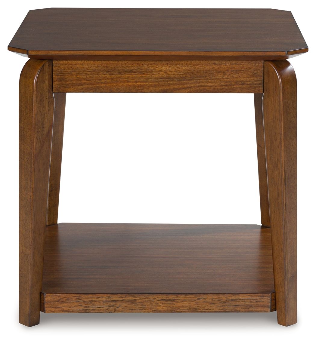 Signature Design by Ashley® Trenmour - Medium Brown - Square End Table | Meri Furniture