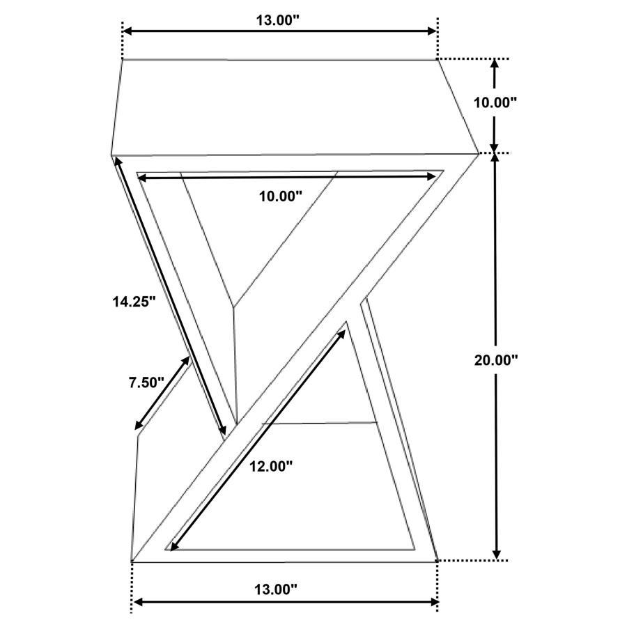 Lily - Solid Reclaimed Wood Accent Side Table - Natural