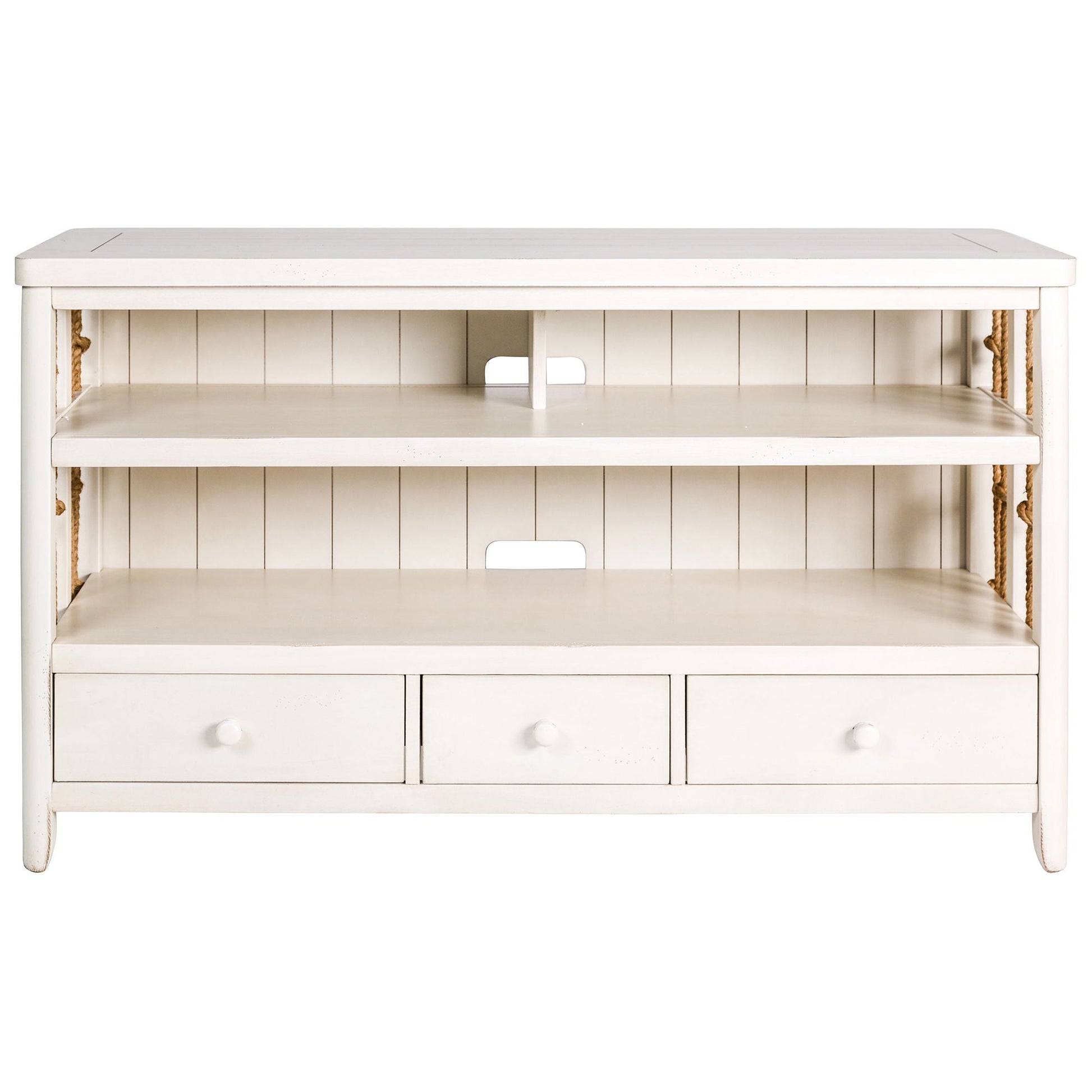 Liberty Furniture Dockside - TV Console - White | Meri Furniture