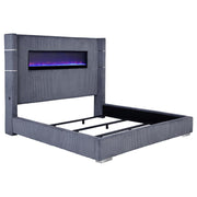 Tisdall - Upholstered Fireplace Bed