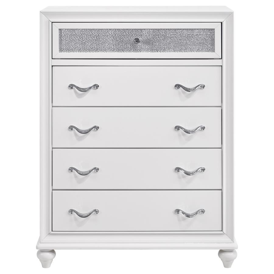 Coaster Fine Furniture Barzini - 5-Drawer Bedroom Chest | Meri Furniture