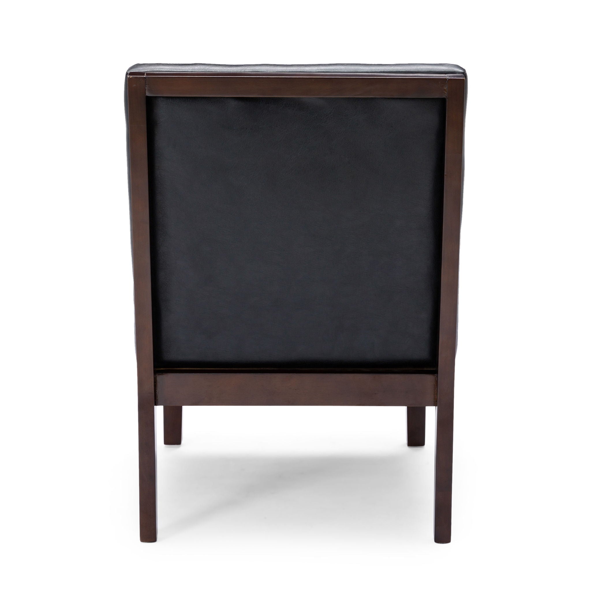 Contemporary Accent Chair With Tufted Waffle Stitch - Black