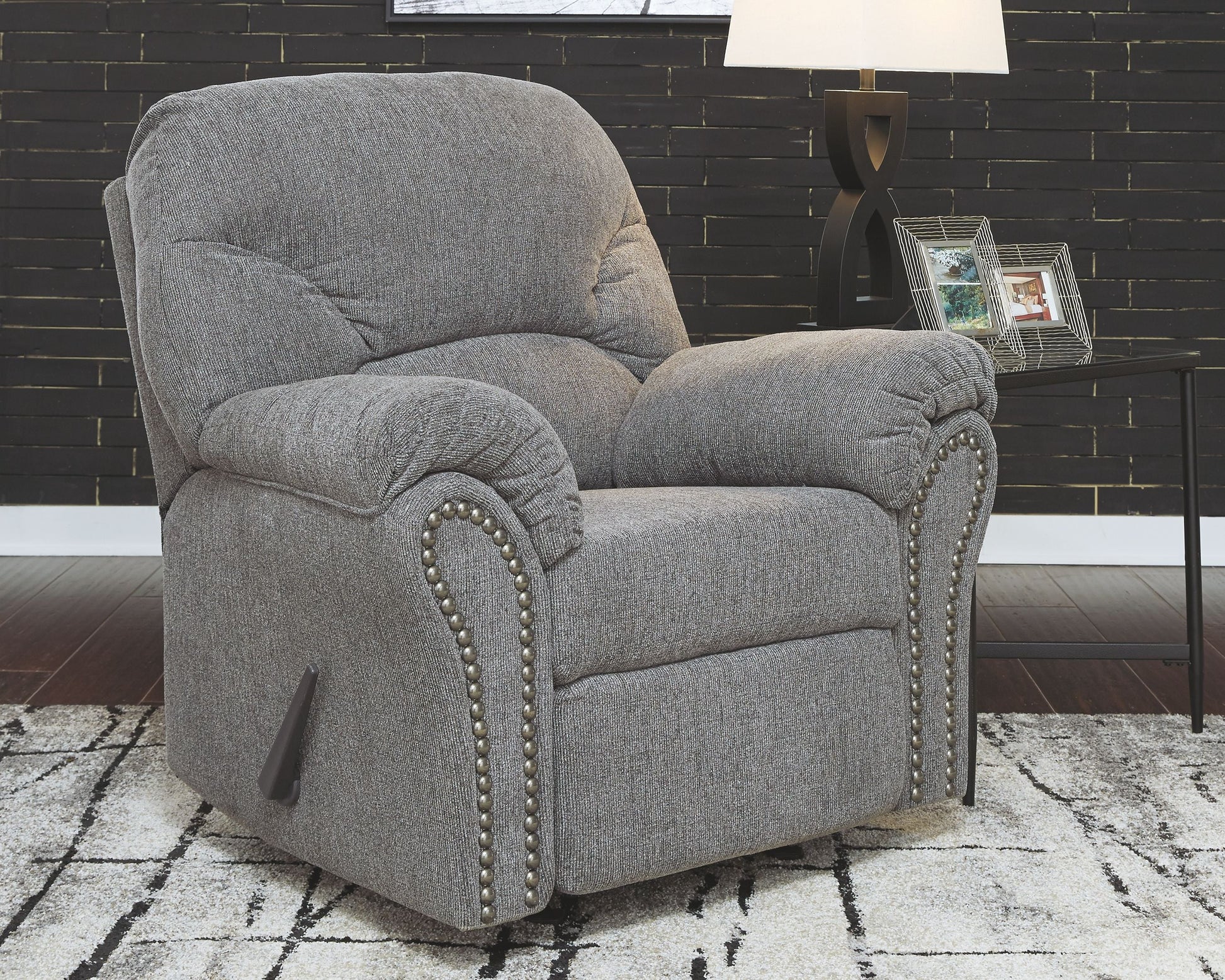 Ashley Furniture Allmaxx - Pewter - Rocker Recliner | Meri Furniture
